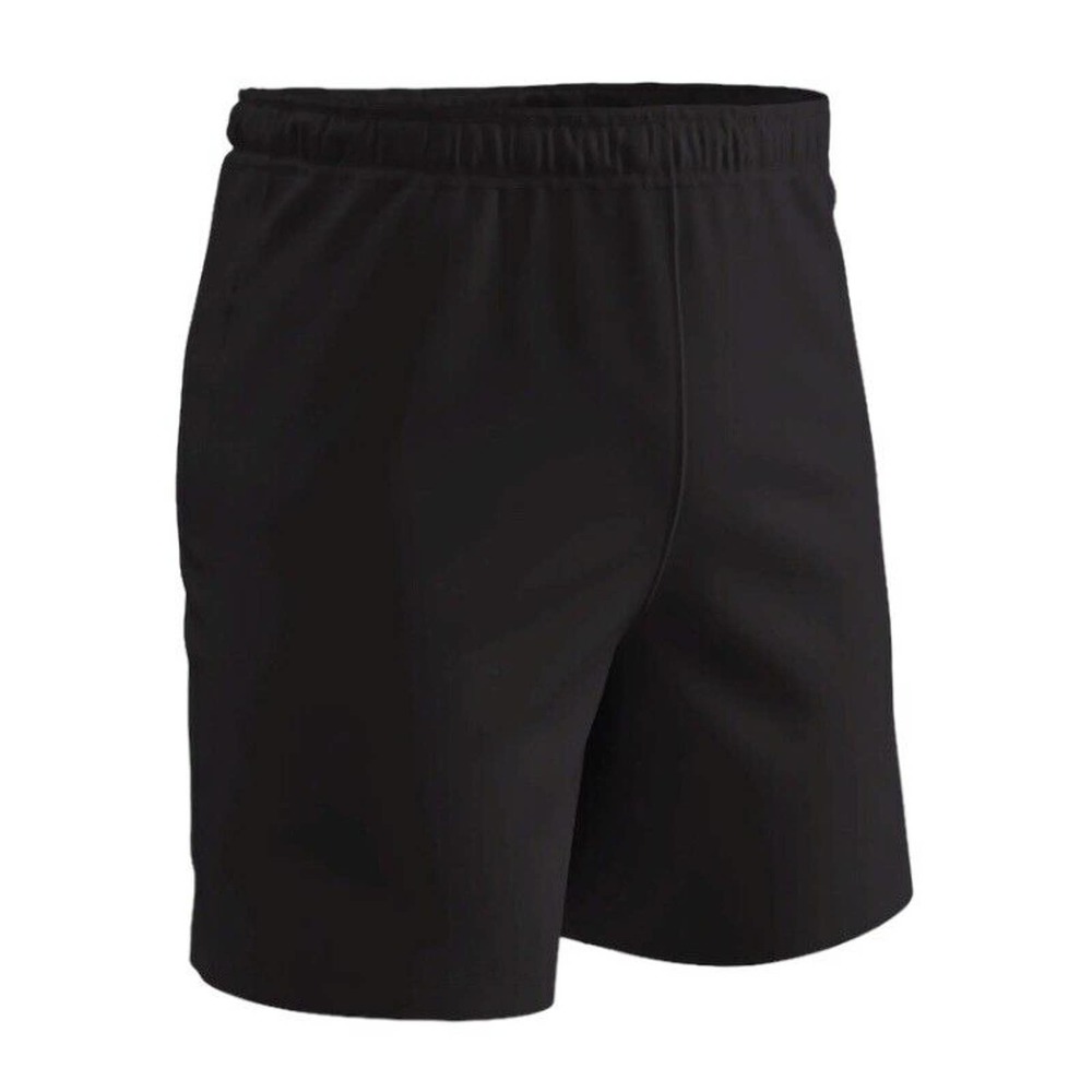 CHAMPRO Black Soccer SHORTS Adult Size SMALL lightweight Drawstring 6" Inseam‎
